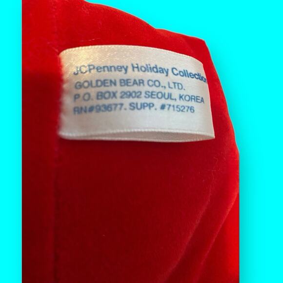 Vtg J C Penny Large Santa Mouse 1999 27” Red Santa Suit Green Gloves Black Belt - Picture 7 of 10